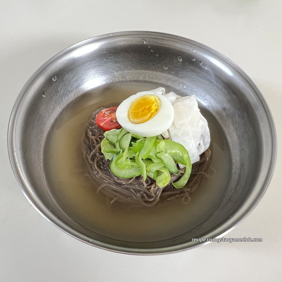 냉면 다시다 육수 사용한 냉면