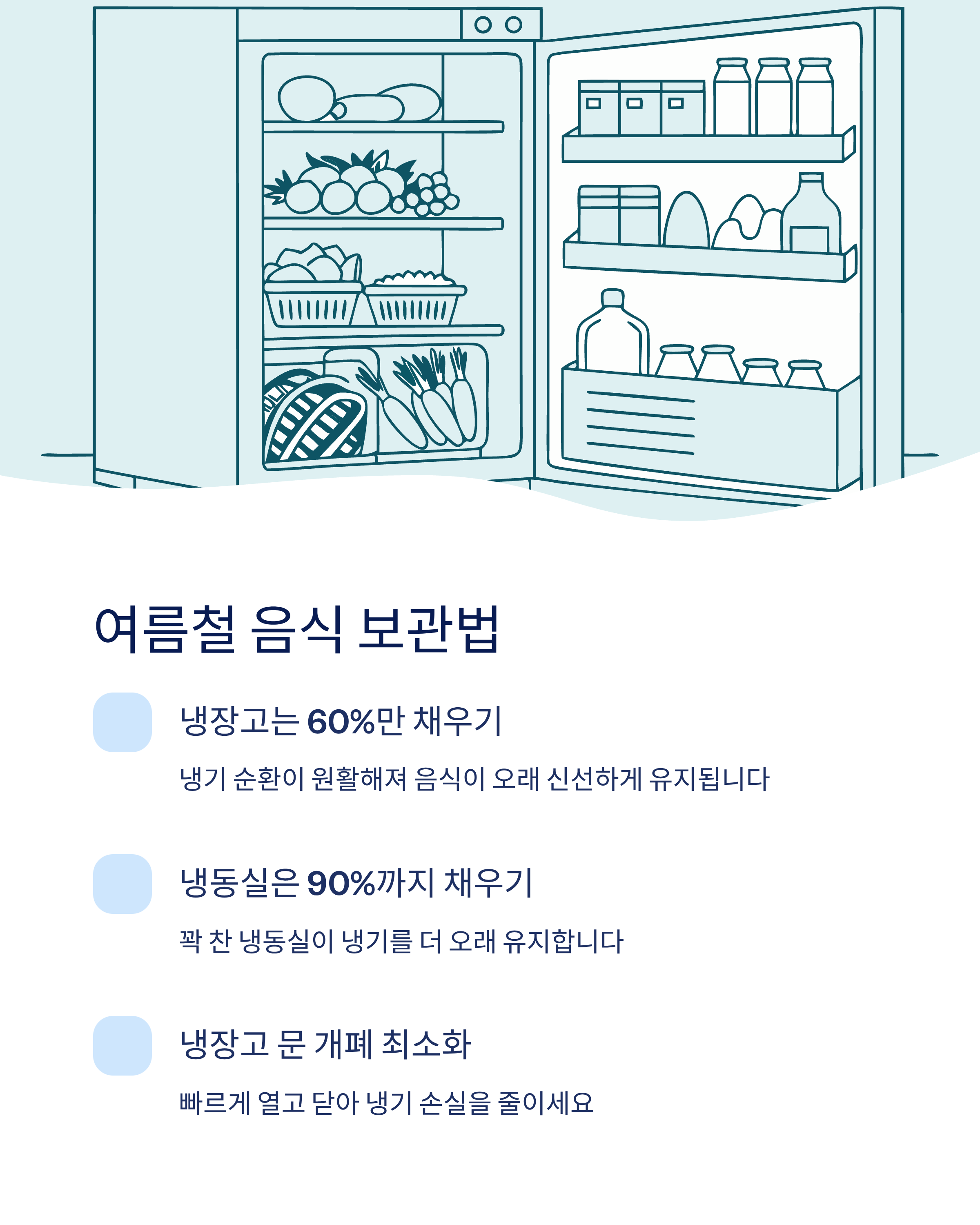 여름철 음식 보관법