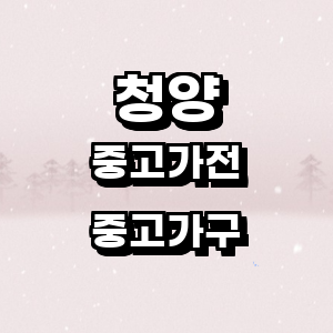 청양군 중고가전