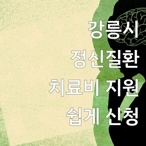 2025 강릉시 정신질환 치료비 지원..