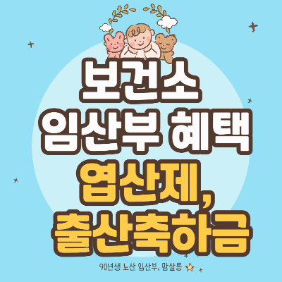 보건소 임산부 혜택 싹 다 정리했어요! 엽산제부터 출산축하금까지