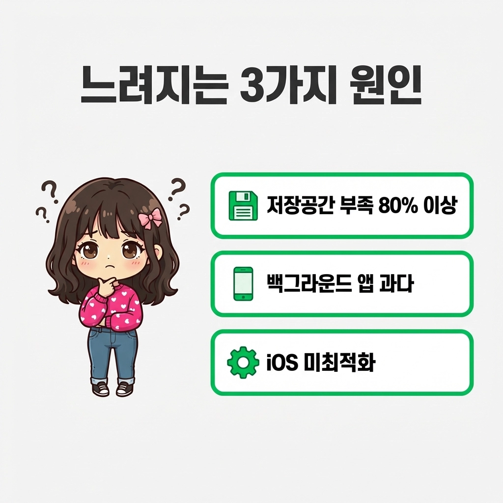 아이폰이 느려지는 3가지 주요 원인