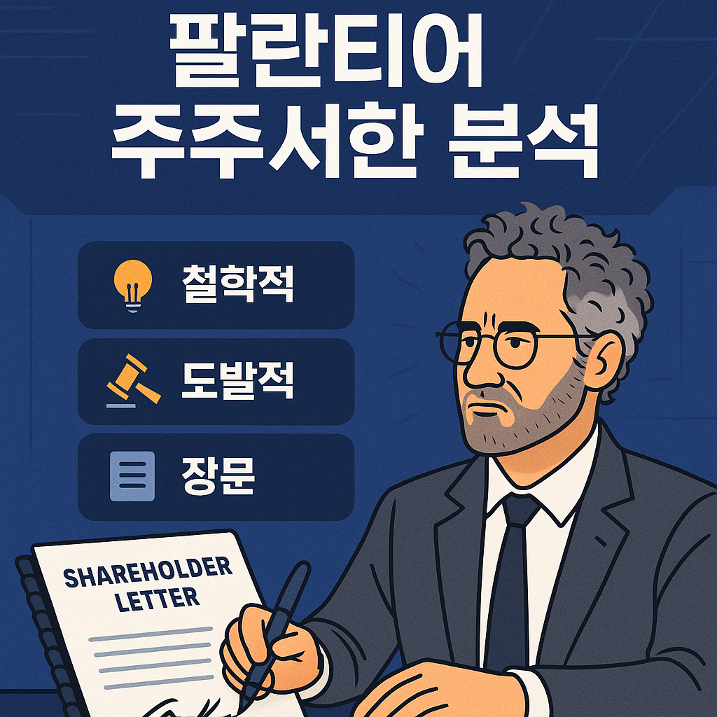 팔란티어 주주서한 분석 CEO 알렉스 카프의 메시지에 숨겨진 전략