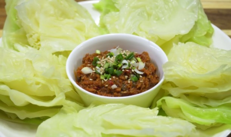 전자렌지로 양배추 찌는법