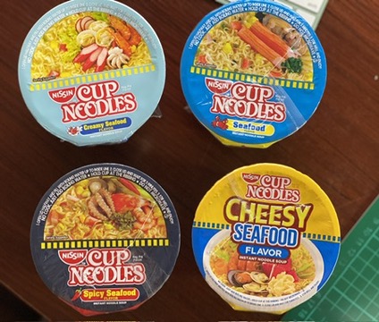 NISSIN 컵라면 종류 사진
