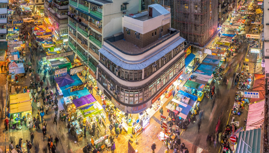 홍콩 야시장 사진