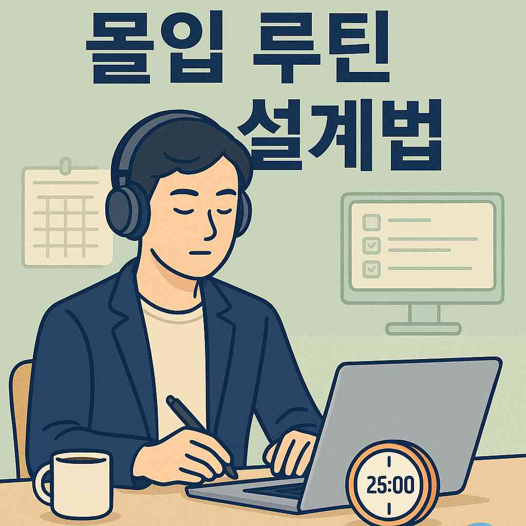 루틴은 곧 집중력이다 – 몰입의 흐름을 만드는 환경 설계 루틴