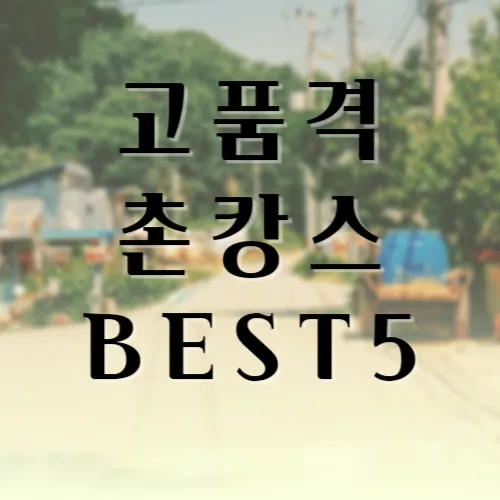 고품격 촌캉스 시고르스테이 BEST 5