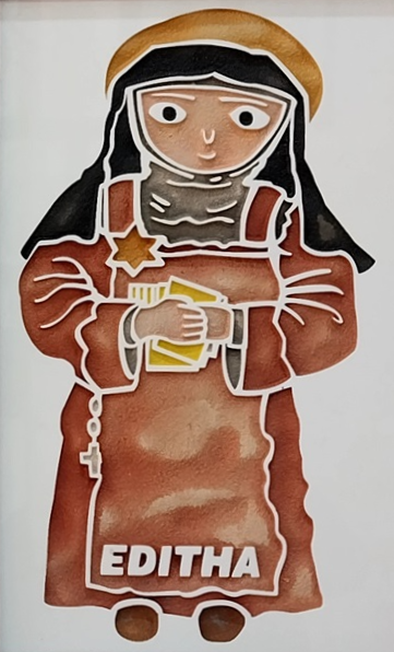 사진은 배론성지 안에 있는 에디타 성녀 그림입니다.