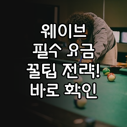 웨이브 구독 전 확인 필수 요금제와 ..