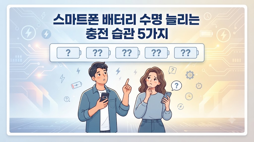 스마트폰 배터리 충전 습관
