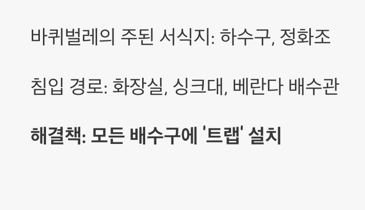 지상 루트, 하수구와 배수관을 봉쇄하라