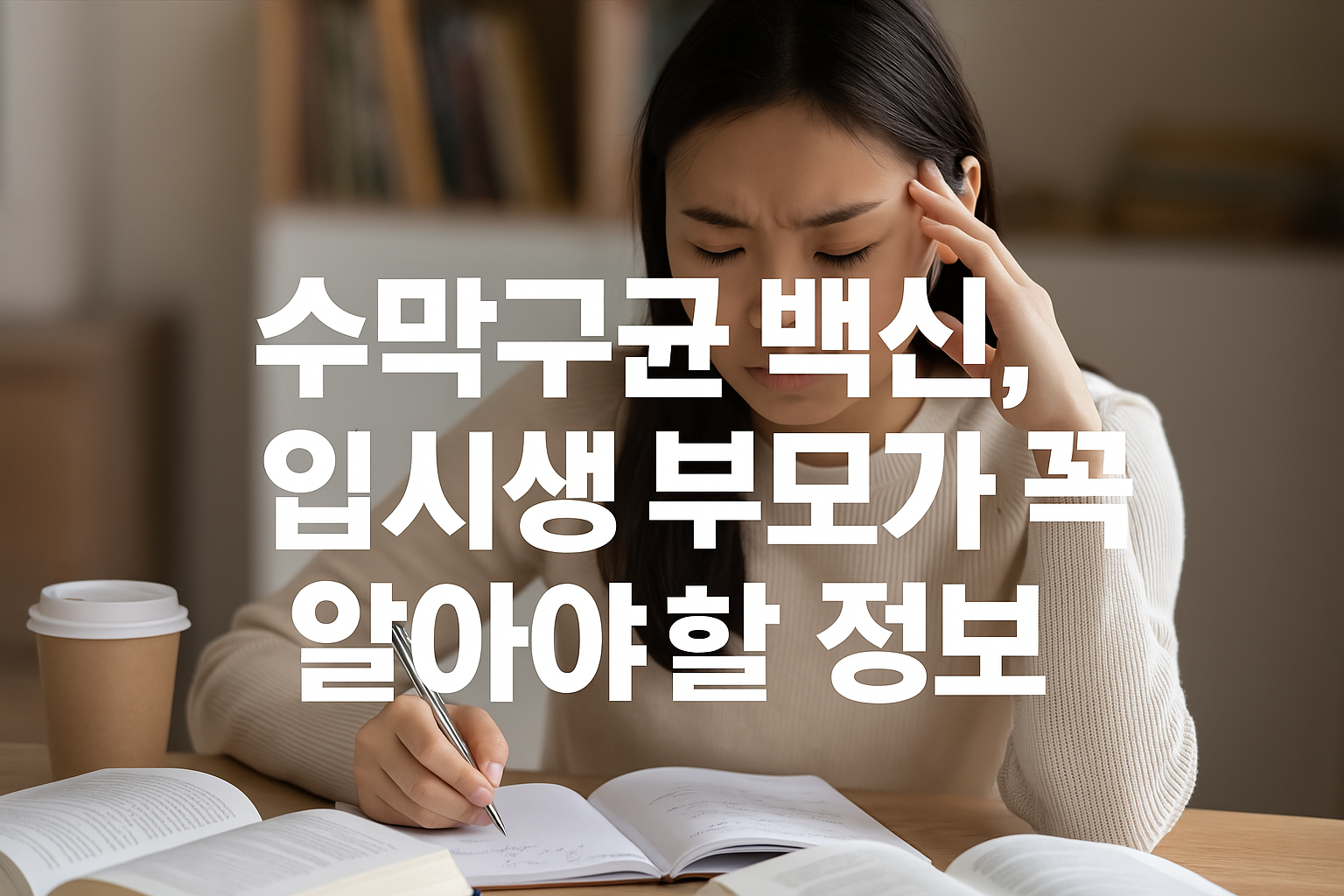 수막구균 백신, 입시생 부모가 꼭 알아야 할 정보