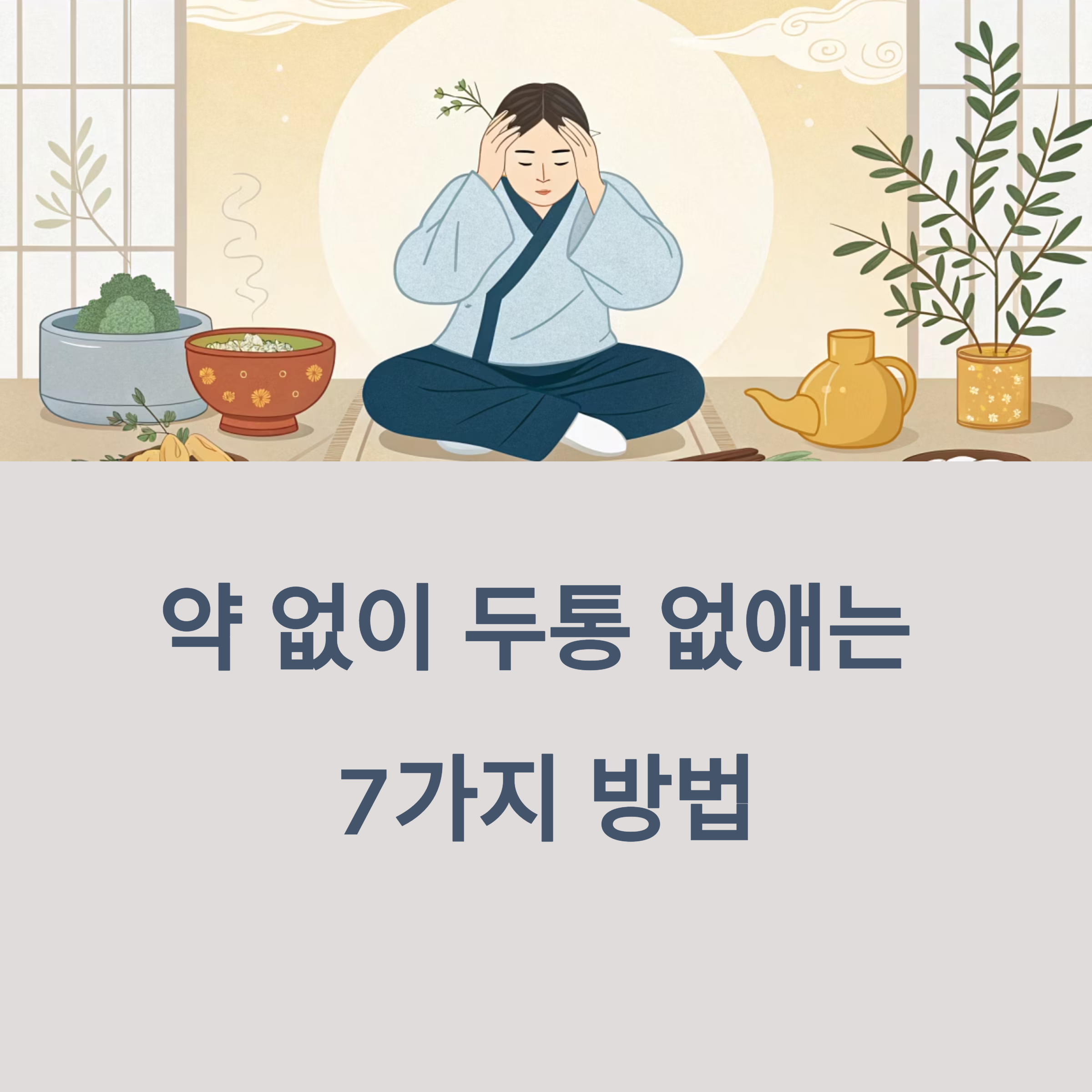 약 없이 두통 없애는 7가지 방법