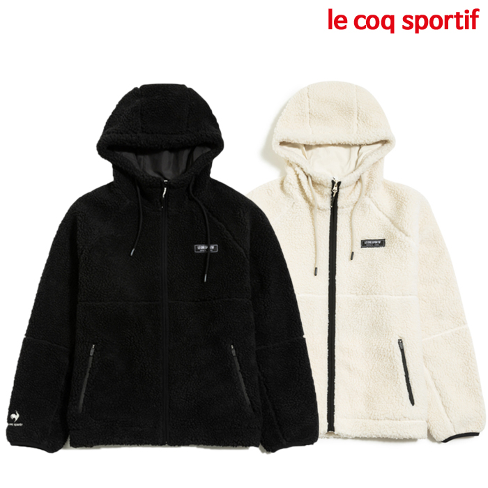 르꼬끄스포르티브 르꼬끄 루즈핏 플리스 후드 뽀글이 자켓 QM323LJK91