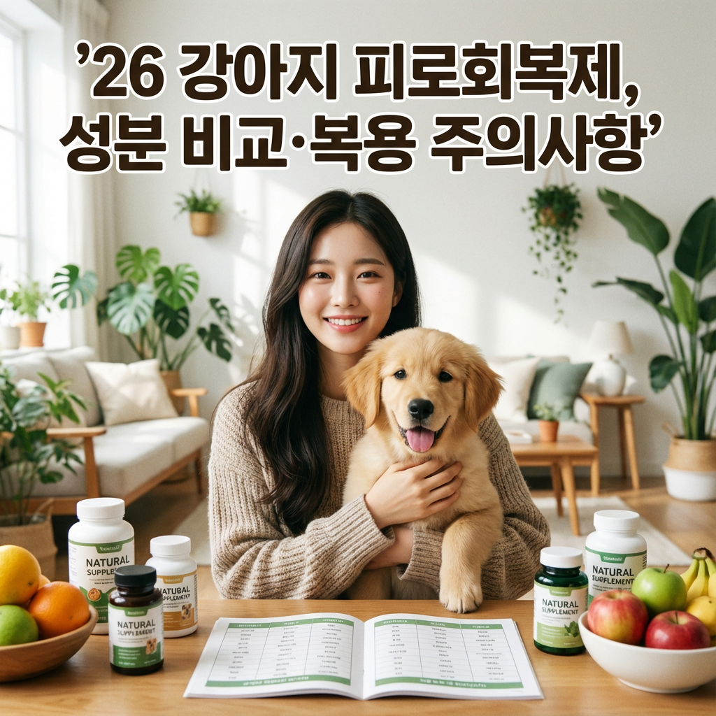 &rsquo;26 강아지 피로회복제 ｜ 성분 비교&middot;복용 주의사항