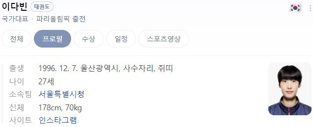 파리올림픽 태권도 국가대표 남자 여자 선수단 경기 결과 일정 중계