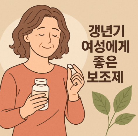 갱년기 여성을 위한 건강보조제 추천