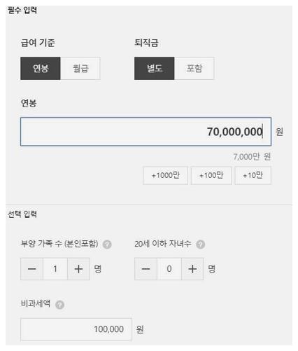 연봉 7000 실수령액