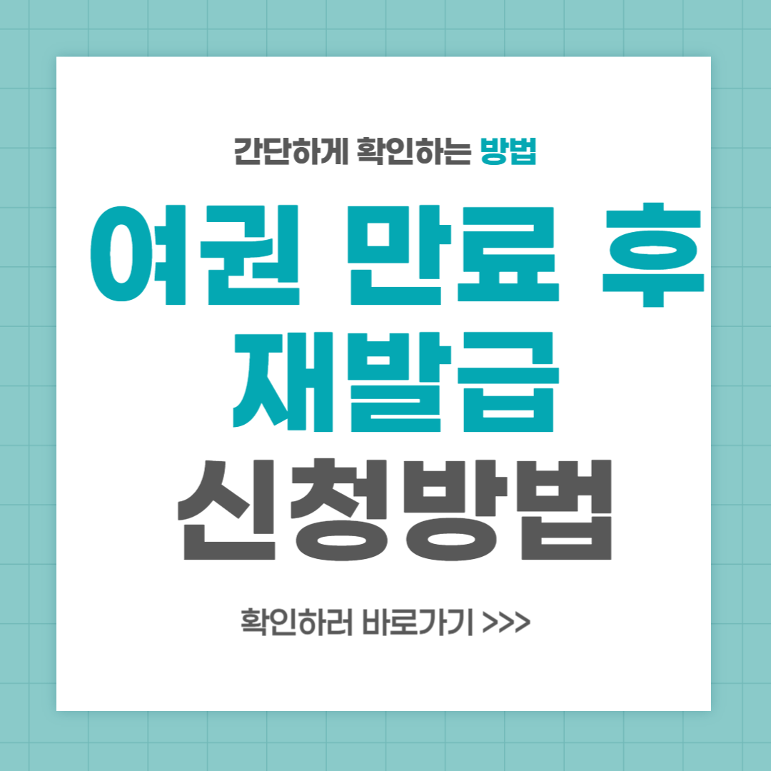 여권 만료 후 재발급 기간 준비물 비용 온라인 신청방법