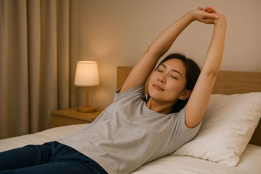 잠들기 전 하면 좋은 순환 스트레칭 5가지−피로를 풀고 숙면을 부르는 저녁 루틴