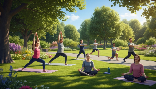 건강관리몸과 마음을 함께 챙기며 운동하는 사람