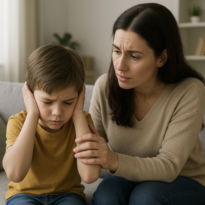 감각이 예민한 아이 사진