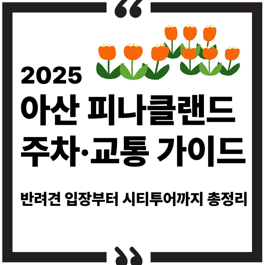 2025 아산 피나클랜드 주차&middot;교통 가이드｜반려견 입장부터 시티투어까지 총정리 썸네일 이미지