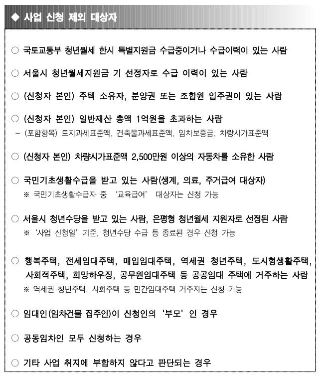 서울시-청년월세지원-사업-제외-대상자