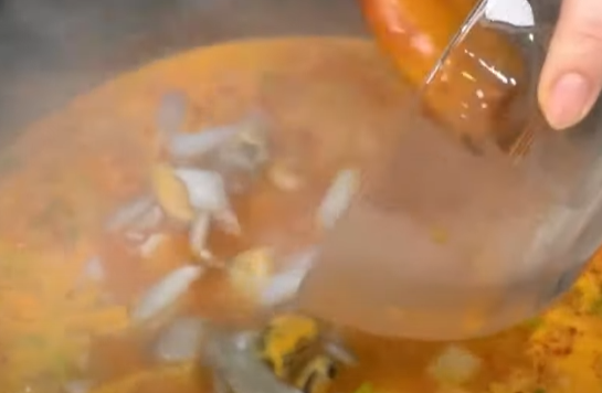 해물믹스 넣기