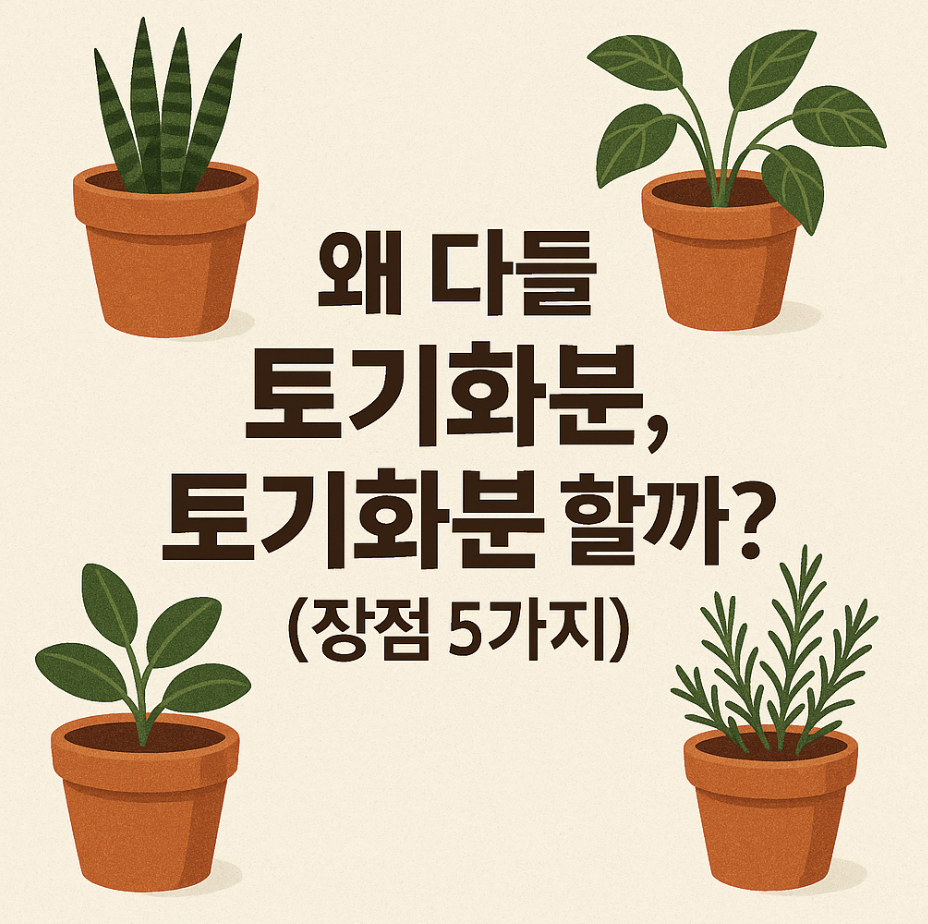 왜 다들 토기화분, 토기화분 할까? (장점 5가지)