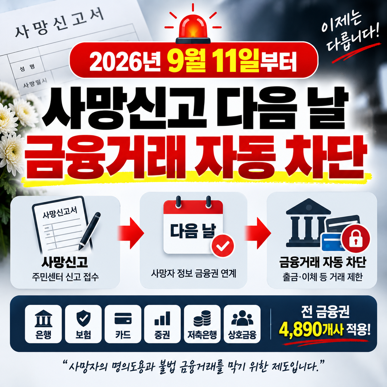 사망신고후 통장