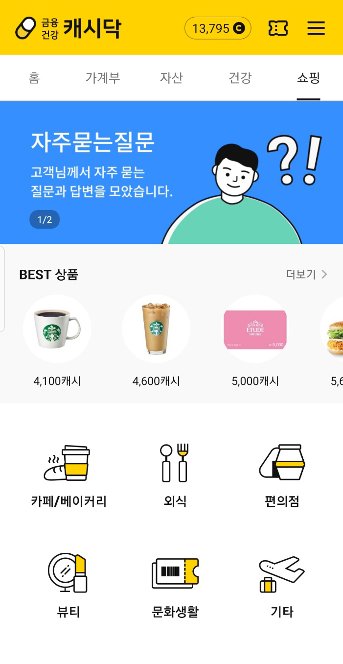 캐시닥 병원비