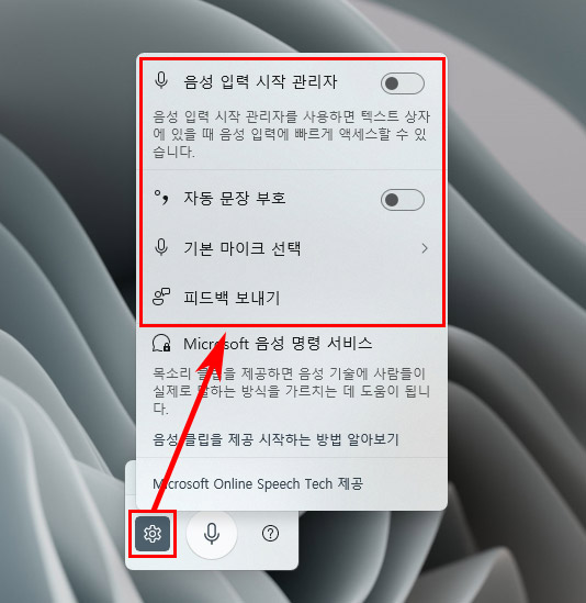 음성 입력 시작 관리자