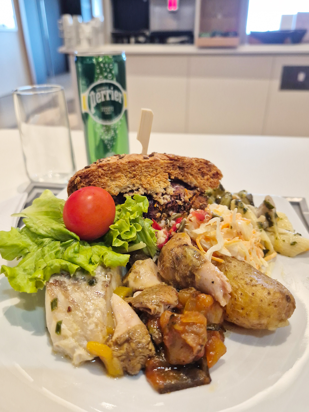 프랑스 파리 샤를드골공항 제2터미널 에어프랑스 대한항공 라운지 음식