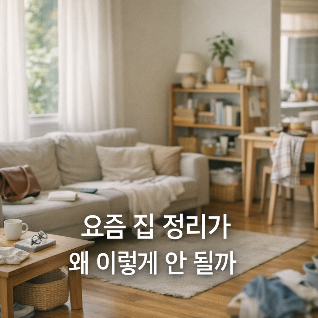 요즘 집 정리가 안 되는 진짜 이유 5가지