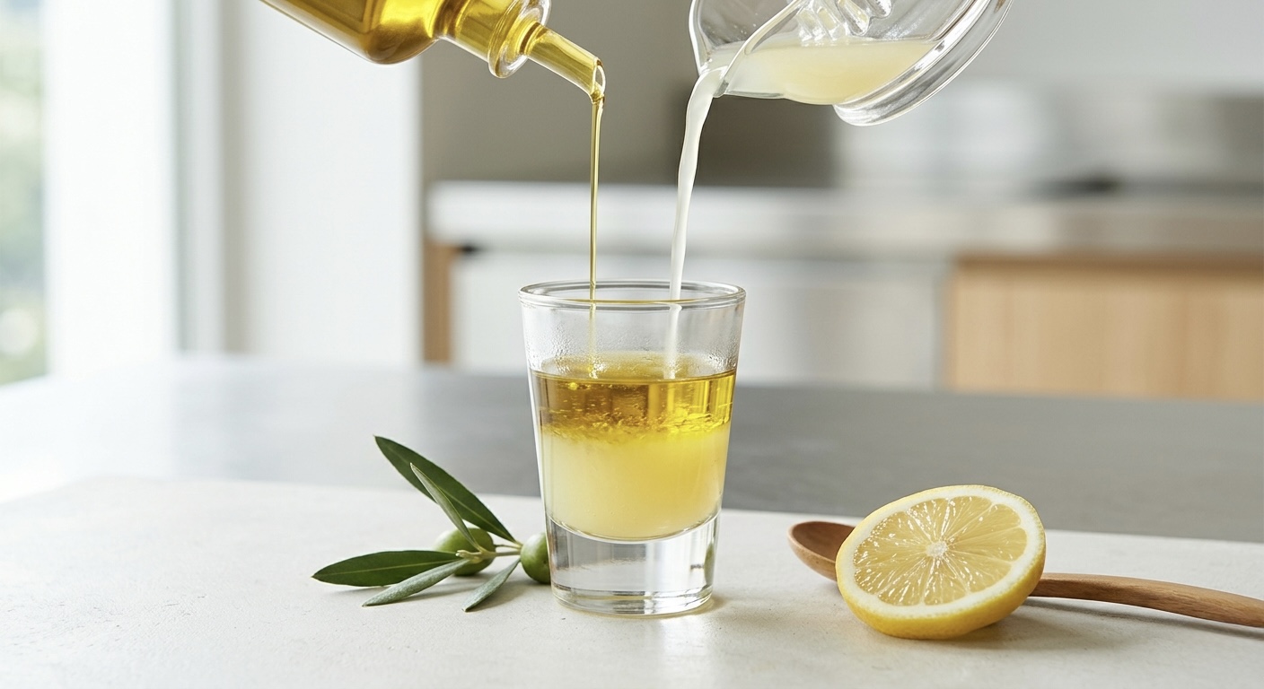 올리브유와 레몬즙의 복용