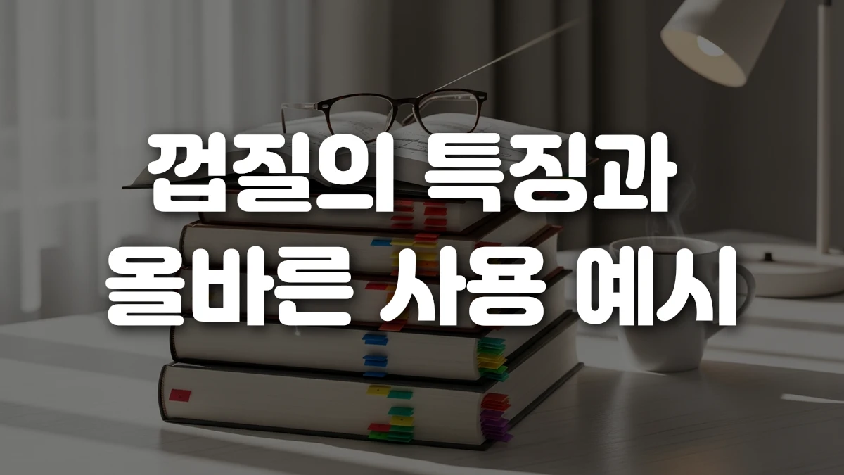 껍질의 특징과 올바른 사용 예시