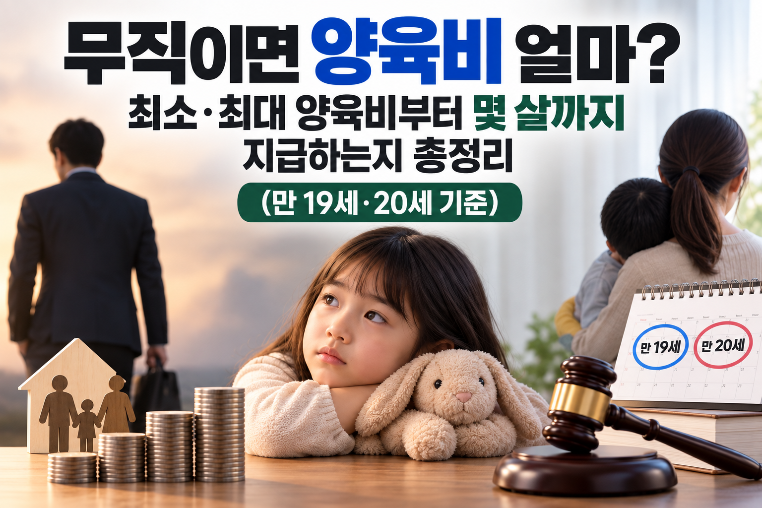 무직이면 양육비 얼마? 최소&middot;최대 양육비부터 몇 살까지 지급하는지 총정리 (만 19세&middot;20세 기준) 관련 사진