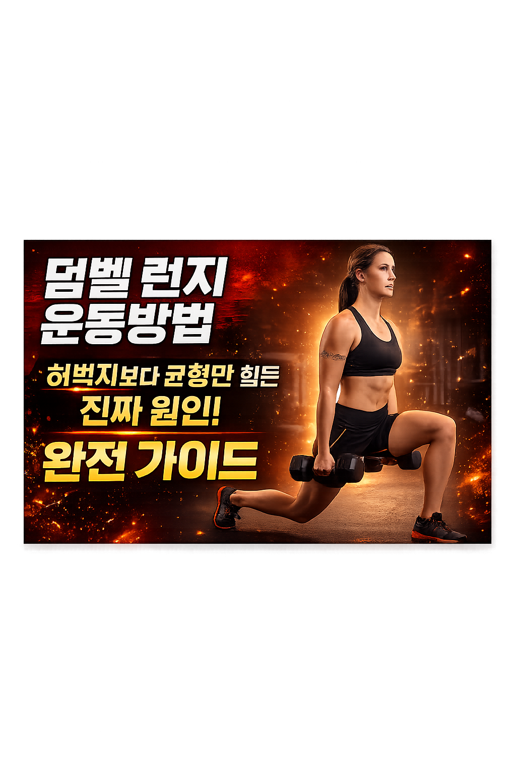 덤벨 런지 운동방법 완전 가이드