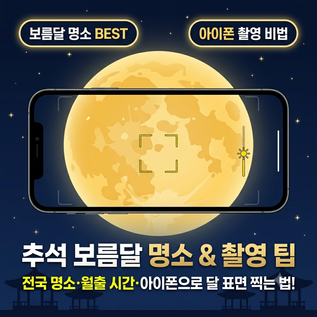 추석 보름달 명소 &amp; 촬영 팁
