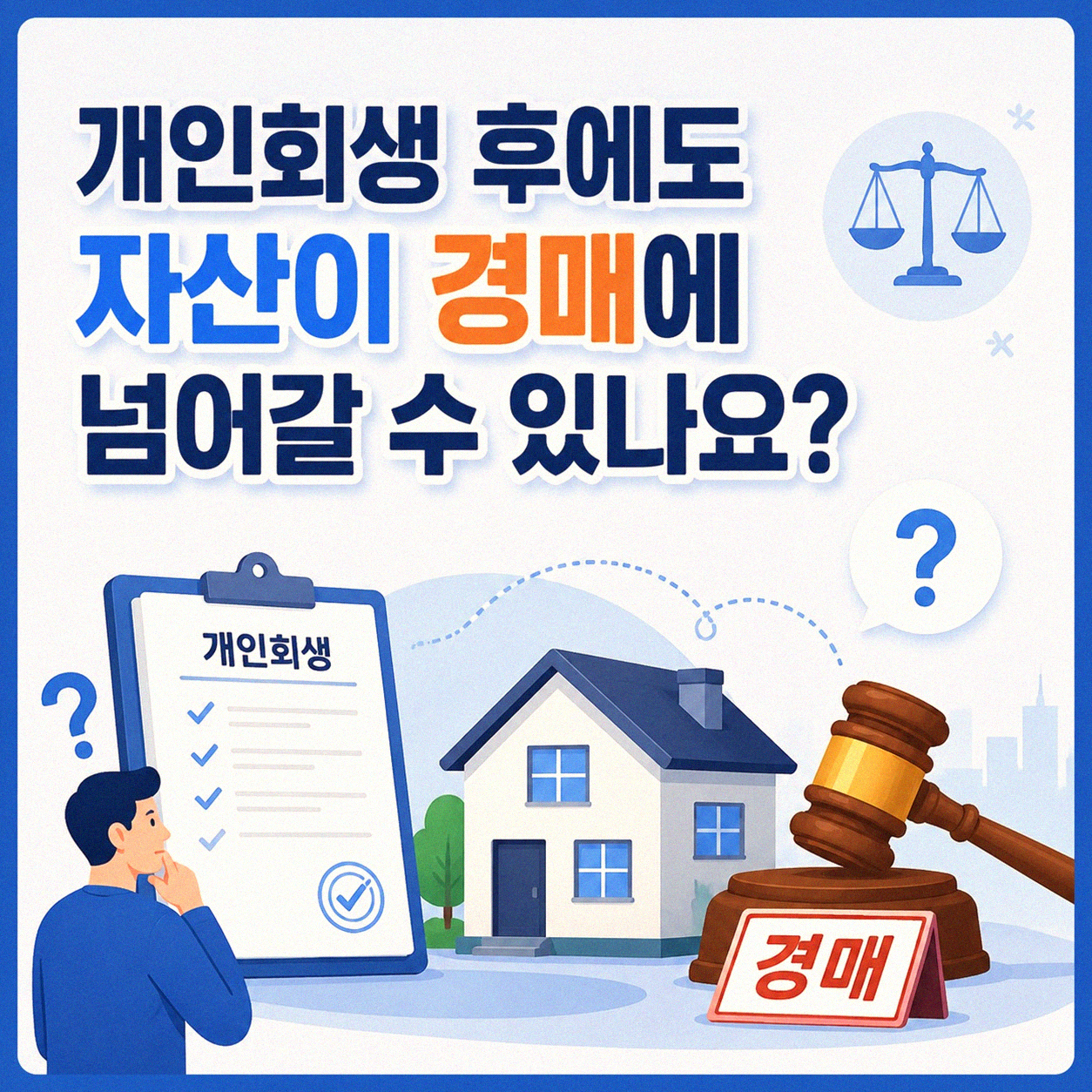개인회생 절차 마친 후 은행 경매 절차, 궁금한 점들을 풀어봤습니다.