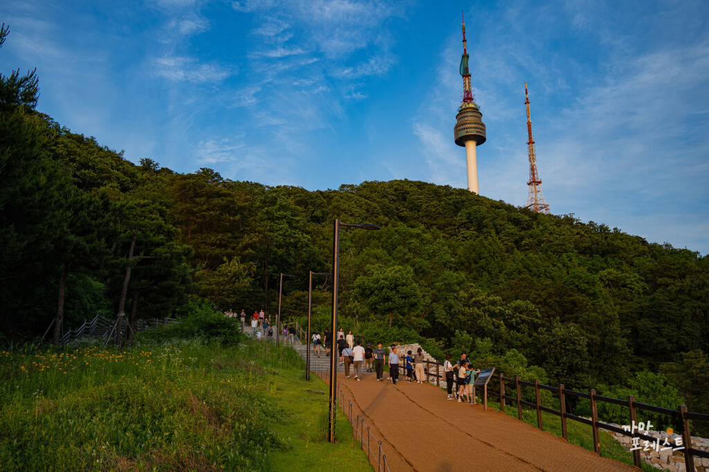 남산타워 올라가는 길