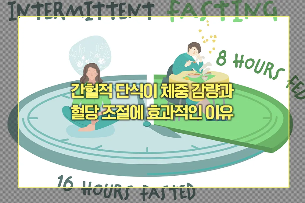 간헐적 단식 체중 감량 혈당 조절 효과