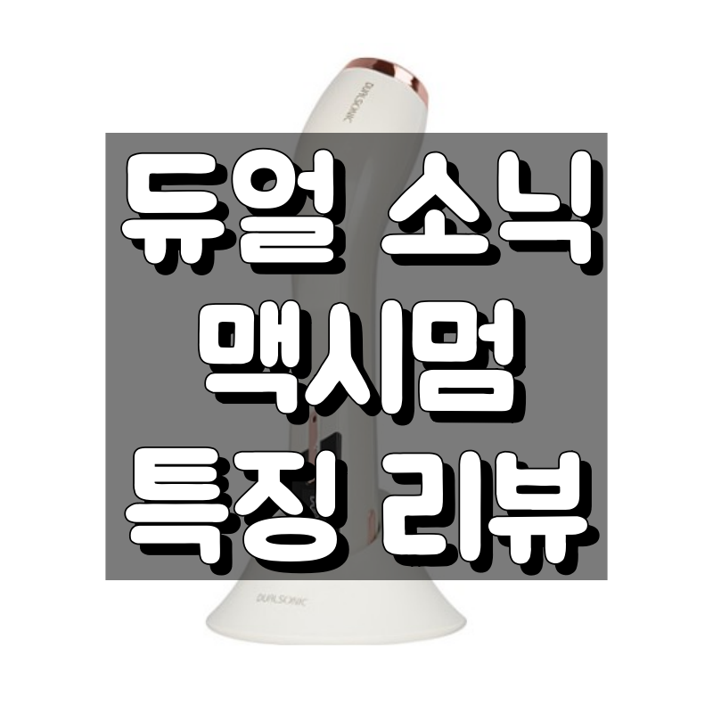 듀얼소닉 맥시멈 효과부터 기능 및 사용법까지 대표 이미지