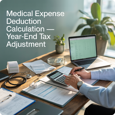 연말정산 의료비공제 계산법 이미지