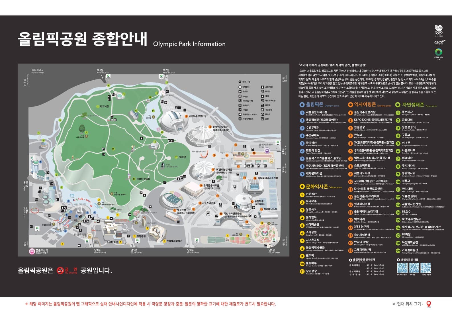 어린이날 아이들과 함께 방문하면 좋을 올림픽공원 종합안내지도