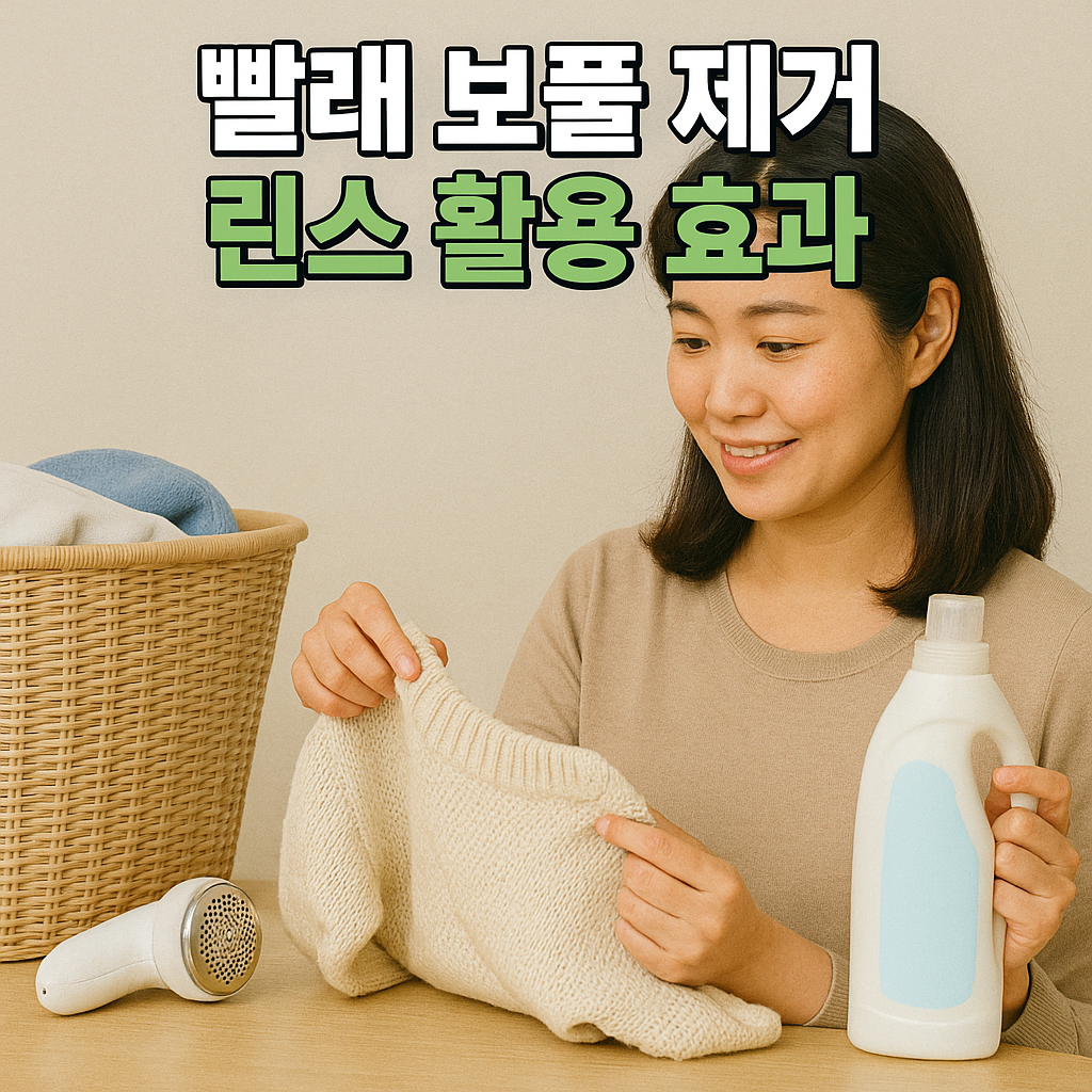 빨래 보풀 제거 린스 활용법