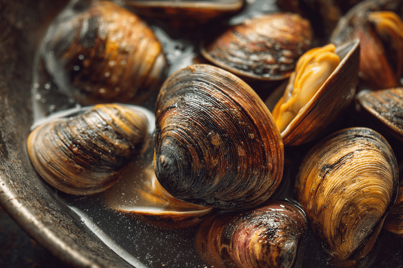 물에-담겨-있는-조개들-이미지