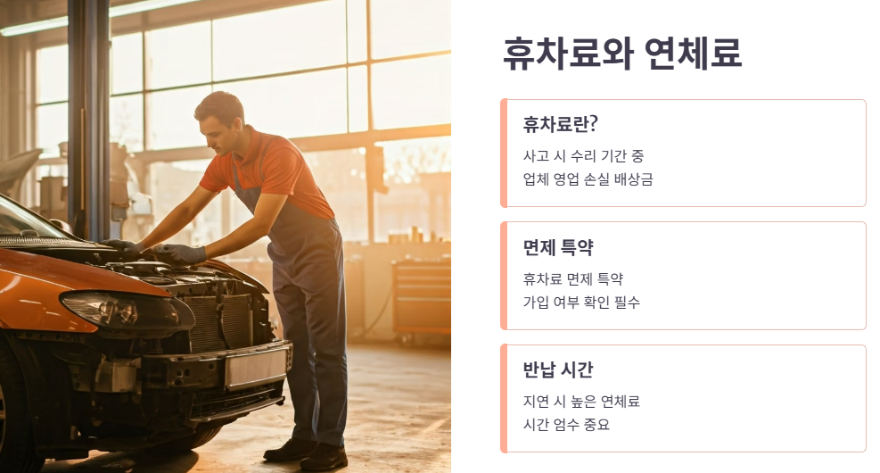 휴차료 및 연체료 규정